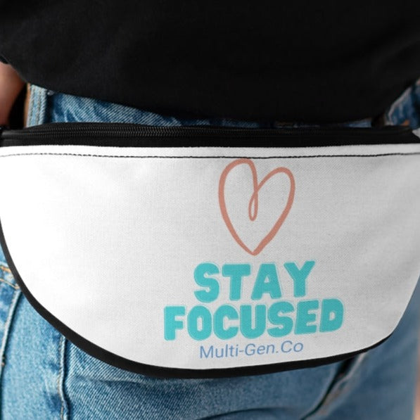 Multi-Gen.Co Motivational Fanny Pack in White