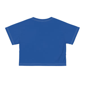 Blue and Gold Mult-Gen.Co Cropped Tee