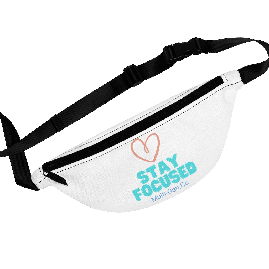 Multi-Gen.Co Motivational Fanny Pack in White