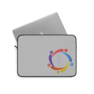 "Goals" Laptop Sleeve-Gray